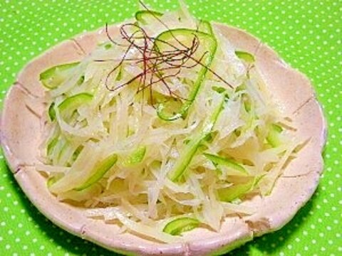 シャキシャキ☆千切りジャガイモの中華和え